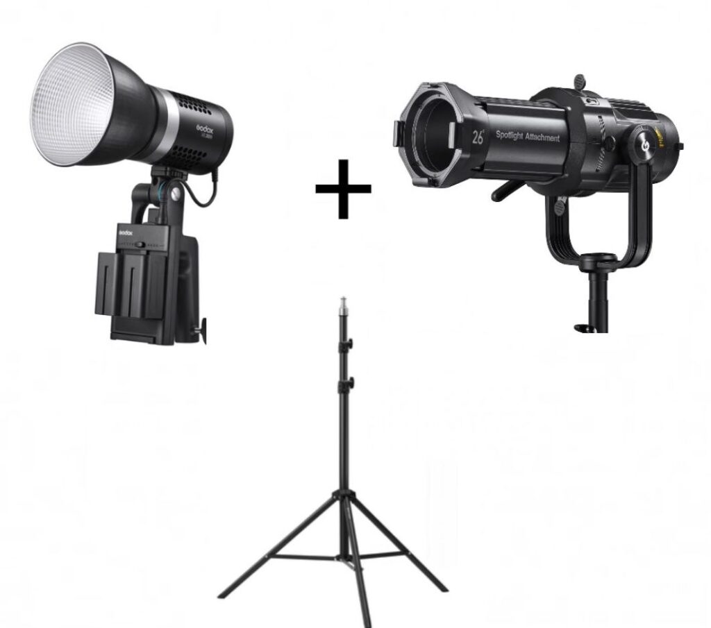 Godox ML30Bi + Spotlight MLP26K' Full complect 