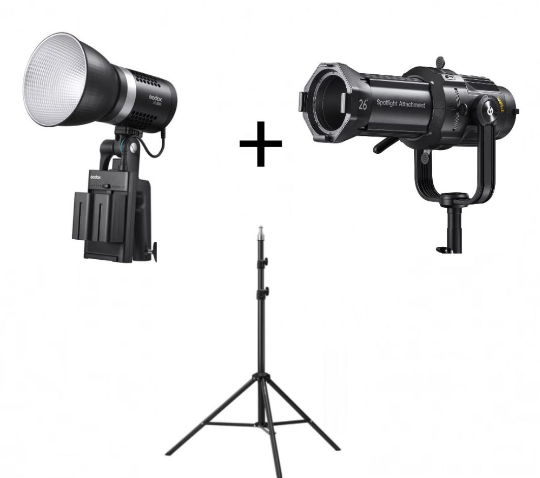 Godox ML30Bi + Spotlight MLP26K' Full complect