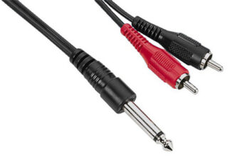 Кабель jack 6.3 mm to RCA